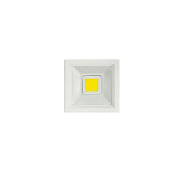 Fabrilamp - Downlight led encastrable carré Poséidon (20W 6500K 2000lm) IP20 19x19x8cm coloris blanc