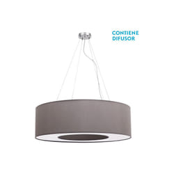 Fabrilamp - Grande suspension haiti 4xe27 chrome/topo regx80x80 cm