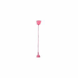 Suspension of couleur rose. Sa hauteur est réglable de 25 à 60 centimètres et sa largeur est de 9 centimètres. Le poids net e ...