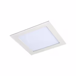 Downlight carré dede encastré de de la série AGAMENON en couleur BLANC. Fabriqué en aluminium et en polycarbonate. Il est dot ...