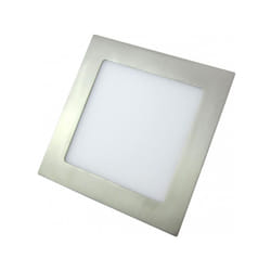 Fabrilamp - Downlight 12w 4000k carré agamenon 990lm nickel 2x17x17 cm découpe 15x15 cm
