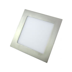 Fabrilamp - Downlight 24w 6500k square agamenon 1900lm nickel 2x22x22 cm découpe 20,5x20,5 cm