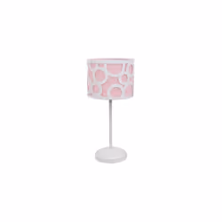Lampe pour enfants / jeunes Extérieur blanc et intérieur en variétécouleurs : rose, violet clair (lilas) et bleu ciel 1 ampou ...