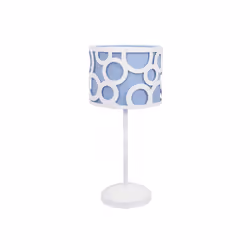 Lampe pour enfants / jeunes Extérieur blanc et intérieur en variétécouleurs : rose, violet clair (lilas) et bleu ciel 1 ampou ...