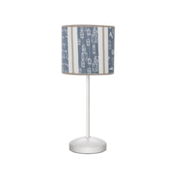 Fabrilamp - My Lamp - Letters Table Lamp Blue/white 1xe14 43x20d