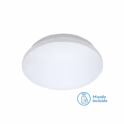 Plafonnier rond de la série Palladium ofde couleur blanche. Il est fabriqué en polycarbonate. Il est doté de la technologie d ...