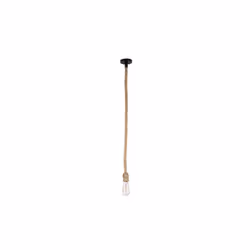 Suspension à une lumière de la série CABO avec douille E27. L'AMPOULE N'EST PAS INCLUSE. La suspension se compose d'une longu ...