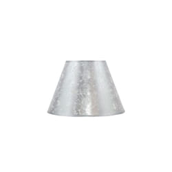 Fabrilamp - Abat-jour Lourdes conique argenté 15dx8dx12h clamp