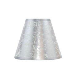 Fabrilamp - Abat-jour lourdes conique argent e27 40dx20dx28h