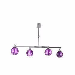 Lampe dedede quatre lumières de structure. Abat-jour de couleur CHROME dans la couleur EBERN. Il a une forme de "L" et quatre ...