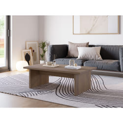 Table basse LOANA  - Chêne - Forme rectangulaire - 120 x 70 x 40 cm
