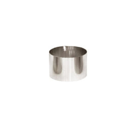Moule rond en acier inoxydable pour placage 9x4cm 3693 lifestyle
