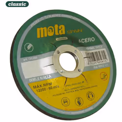 Disque abrasif ox Ø115x4.8x22.23mm d1148 (type : t27 a24r-bf27 centre concave max. Rpm 13.300) mota. . Indice de Protection I ...