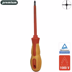 Tournevis Isolé Phillips 0x60mm Dip0 (PHILLIPS - Tige Gainée 1000v) Mota
