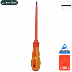 Tournevis Isolé Droit 5,5x125mm Dir5 (DROIT - Tige Gainée 1000v) Mota