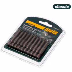 Pack De 10 Pointes Bit Ph 2x50mm 1/4'' Acier Bph250 8435223403314 Mota