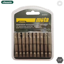 Pack 10 Adaptateurs Hexagonales 50mm 1-4 10unit. Bab062 Mota