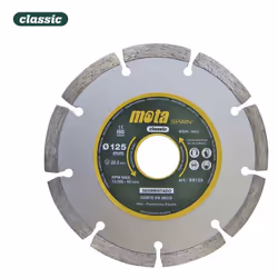 Disque diamant segmenté laser ø15mm clp18 ss115 (max rpm13200 coupe à sec) mota . . . Indice de Protection IP : IP20 Certific ...