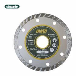 Disque Diamant Turbo Ø115mm Clp18 St115-P (RPM 13.200 Coupe À Sec) Mota
