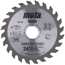 Lame Pour Scie Circulaire Widia ø115mm 24 Dents Clp18 Sc124p Mota