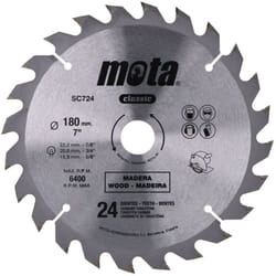 Mota - Lame Pour Scie Circulaire Widia Ø180mm 24 Dents Clp18 Sc724p
