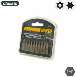 Jeu Embouts Torx Tamper X 25mm 10unit. Btj1 Mota