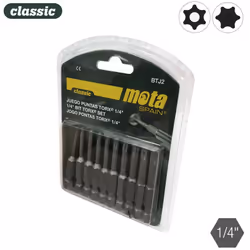 Jeu Embouts Torx Tamper X 50mm 10unit. Btj2 Mota