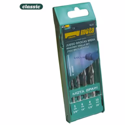 Jeu 4 forets standard wj4 ø5mm/85mm, ø6mm/100mm, ø8mm/120mm, ø10mm/120mm mota . . . Indice de Protection IP : IP20 Certificat ...