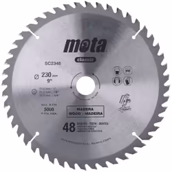 Scie Circ Widia Ø230mm 48 Dts Clp18 Sc2348p Dents En Carbure De Tungstène. Comprend Des Douilles De Réduction Pour L'essieu.  ...