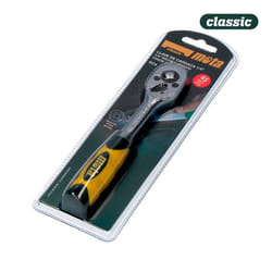 Clé à douille cliquet - CrV - 1/4 - 45 dents - Acier au chrome vanadium - Embout carré