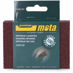 Papier Abrasif Éponge D'oxyde D'aluminium Grain 100 Axe100 Mota
