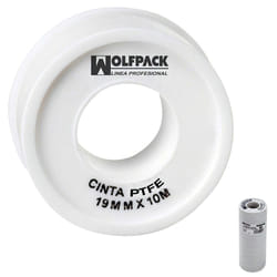 Ruban ptfe Wolfpack 12 mm. x 10 m. (Paquet de 10 rouleaux)