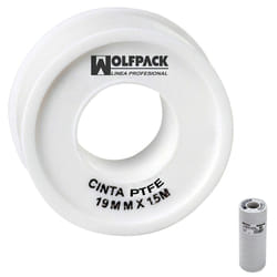 Ruban ptfe Wolfpack 19 mm. x 15m. (Paquet de 10 rouleaux)