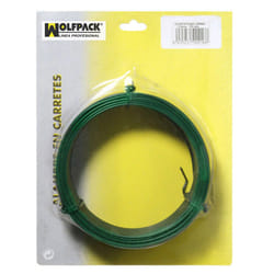 Fil plastifié 1,2 mm. Vert (rouler 50 mètres)