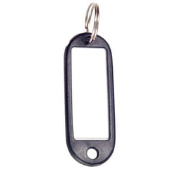 Porte-clés porte-étiquette noir