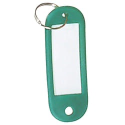 Porte-clés porte-étiquette vert