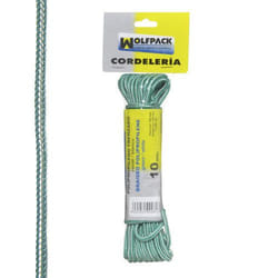 Corde Polypropylène Tressée Blanc/Vert (écheveau 10 m.)