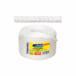 Corde en polypropylène multifibre. -STRICTEMENT POUR USAGE DOMESTIQUE. IL NE DOIT PAS ÊTRE UTILISÉ NI POUR LEVER TOUT TYPE DE ...