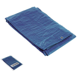 Toile bleue avec illets métalliques 4 x 5 m (environ)