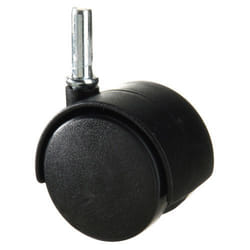 Roue Domestique Nylon Noir Spike 50 mm.