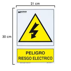 Affiche Danger Electrique 30x21 cm.