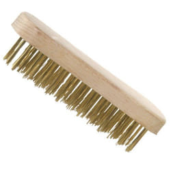 Brosse manuelle en fonte d'acier laitonné