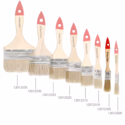 Brico Brosse Double Poils Blancs N°12 (Largeur Poils 19 mm.)