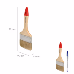 Wolfpack - Brico Brosse à double poils blanc n° 30 (Largeur des poils 101 mm.)