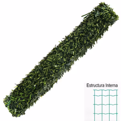 Haie artificielle Papillon dense. - Rouleau : 3 x 1.5 m. - Feuille épaisse. - Feuilles dans des tons verts bicolores. - Struc ...