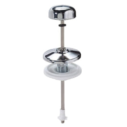 Poignée de réservoir bas verticale droite chromée 130 mm.