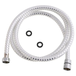 Oryx - Flexible de douche pvc Blanc/Argent 2,00 mètres