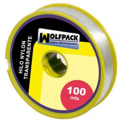 Fil nylon transparent 0,7 mm. Rouler 100m.