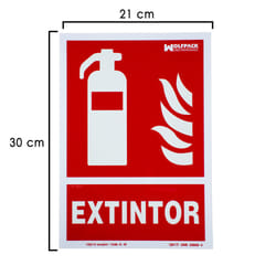 Affiche Extincteur Fluorescent 30x21 cm.