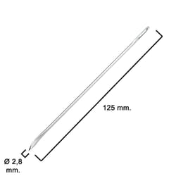 Aiguille d'atterrissage courbe n ° 5 2,5x125 mm.